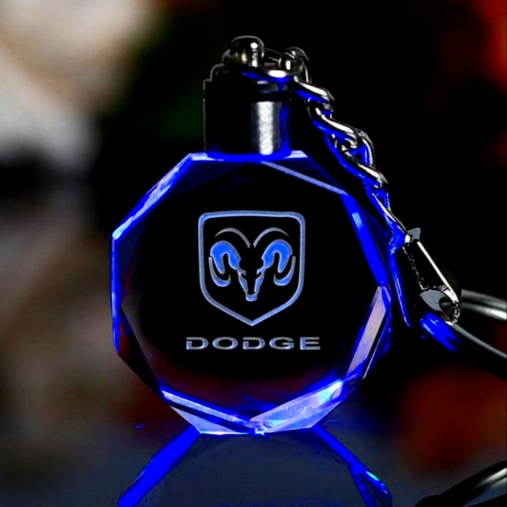 Dodge Led Light up Keychain
